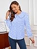 LOOKBOHO Women's Long Sleeve Shirts - Peter Pan Co... #1