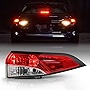 AKKON - Fits 2020-2022 Toyota Corolla [US Built Style] Sedan Red Clear Outer Tail Light Passenger Right Side Replacement
