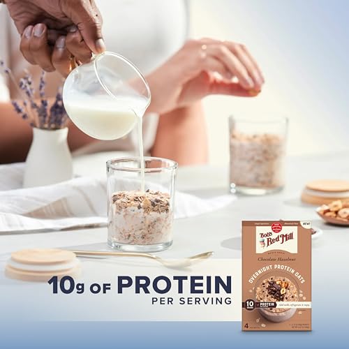 Image of Bob's Red Mill Chocolate Hazelnut Overnight Protein Oat Packets, 16 ct