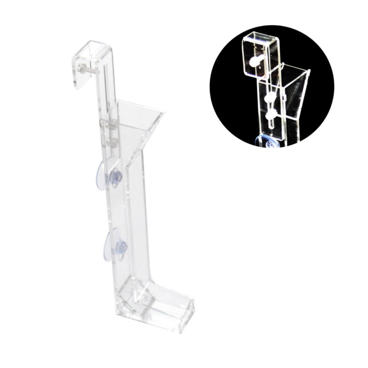 Housoutil 2piezas Tubo Alimentador De Camarones Acrílico para Acuario Comedero Práctico para Gambas Cristalinas Fácil De Limpiar y Duradero