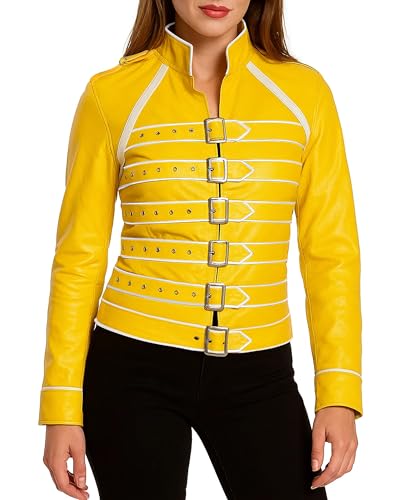 Blouson jaune femme Fashion_First taille XXXL au coloris éclatant unique