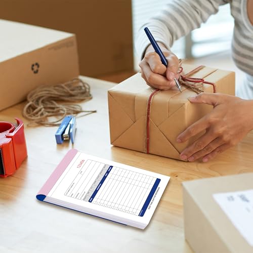 large receipt book5-716 x 8-716 inchescarbonless paper2-part duplicate copy sales orderformwhitecanarypink50 sets per book