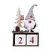 Fgolphd Calendario de Navidad Tela Adviento Cuenta atrás Santa Claus Calendario decoración de Navidad en casa del árbol de Navidad 2020 (Color : B)