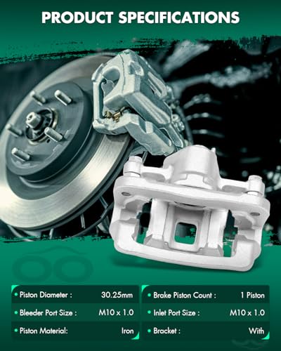 Image of SCITOO Rear Right Brake Caliper With Bracket 19B6282 Compatible For Kia Soul 2010-2013
