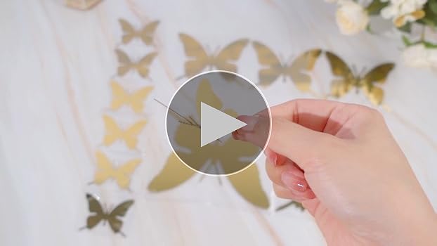 Amazon.com: Ferraycle 48 Pieces Metal Butterfly Wall Decor