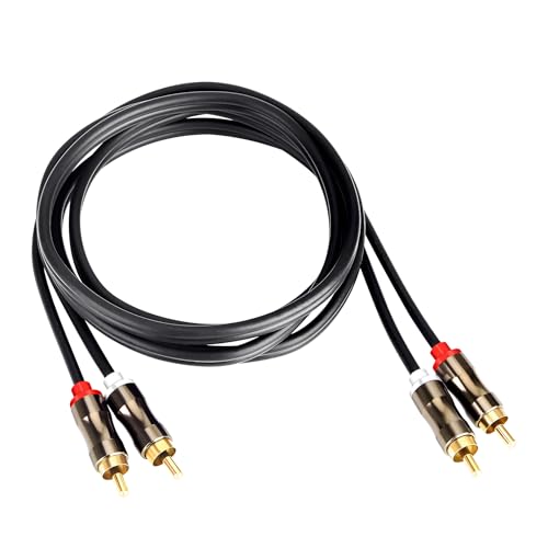Cable RCA a 2 RCA de 3 metros para conectar el tocadiscos al altavoz del salón y escuchar música