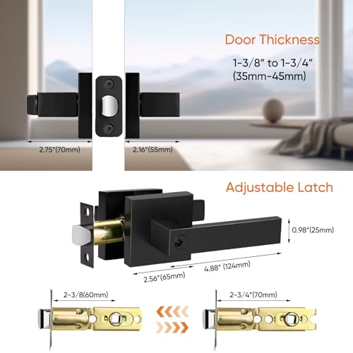 Door-Handles-Interior-Black-Door-Knobs-Interior-Black-Door-Handle-with-Reversible-Lever-Keyed-Alike-Door-Lock-Sets-for-Bedroom-5-Packs-Heavy-Duty-Door-Lock-Sets-Matte-Black-5