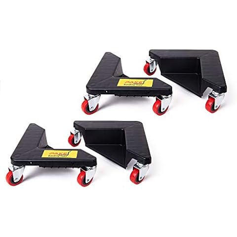 Pake Handling Tools - Furniture Corner Mover 3 Wheel Dolly- Low Profile Wheel Dollies Set of 4-880 lb. Load Capacity Cover