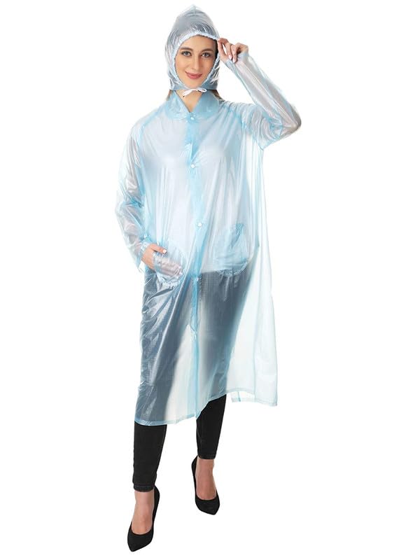 kolva Fancy Blue Women's Raincoat with Cap-picture-54