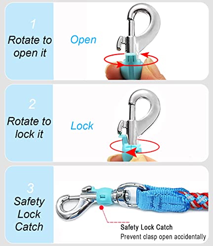 Mycicy 3Ft 4Ft 6Ft 10Ft Reflective Dog Leash, Nylon Rope Braided Heavy Duty Dog Training Leash For Large Medium Small Dogs Walking Lead #TOP3