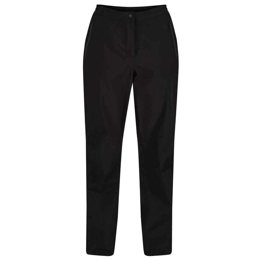 Regatta Women's Black Highton Waterproof Overtrouser (Regular) in Size L Short, Sports Direct