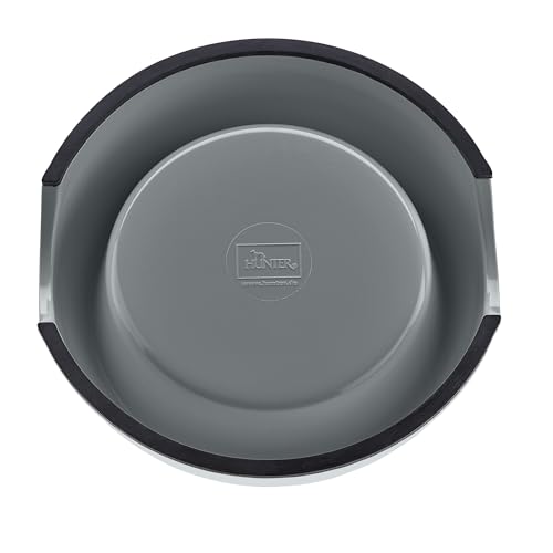 HUNTER Melamin-Napf 45 Jahre Jubiläum Bielefeld, Farbe: anthrazit, mit Edelstahleinsatz, rutschhemmend, Kratz- und stoßresistent, pflegeleicht, spülmaschinengeeignet, lebensmittelecht, Größe: 350 ml