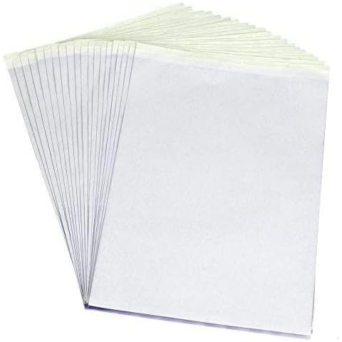 Tattoo Transfer Paper, Pirate Face Tattoo 25 Sheets Stencil Transfer Paper for Tattooing Cover