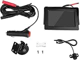 OBEST Samochodowa kamera cofania z monitorem 4,3", wodoszczelna kamera parkingowa, system wspomagania parkowania i ekran LCD do samochodów 12 V, autobus, ciężarówka, transporter, kamperów