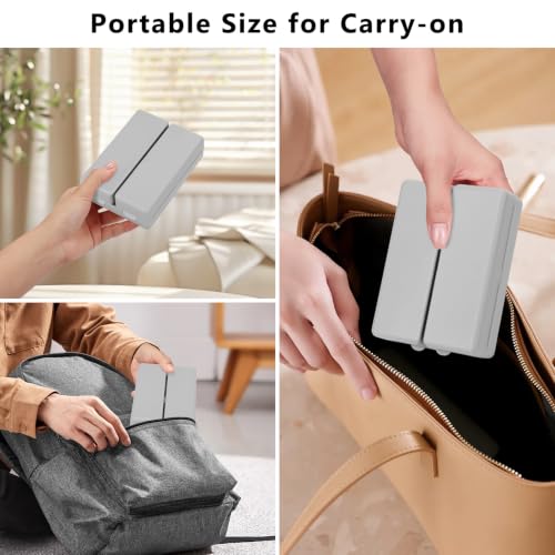 Image of FYY Travel Pill Organizer, Large Pill Box Medicine Case-2pcs Grey