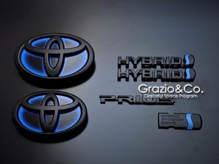 トヨタ プリウス30 ハイブリッド エンブレム 艶消し obdtools.cl