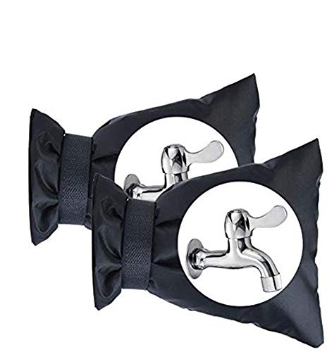 SmartRICH Protector Aislante de Cubierta de Chaqueta de Grifo para Exteriores de 2 Paquetes, Cubierta acogedora de Grifo Exterior Gruesa para Aislamiento de congelación de Invierno 15x20 cm (2 Pack)
