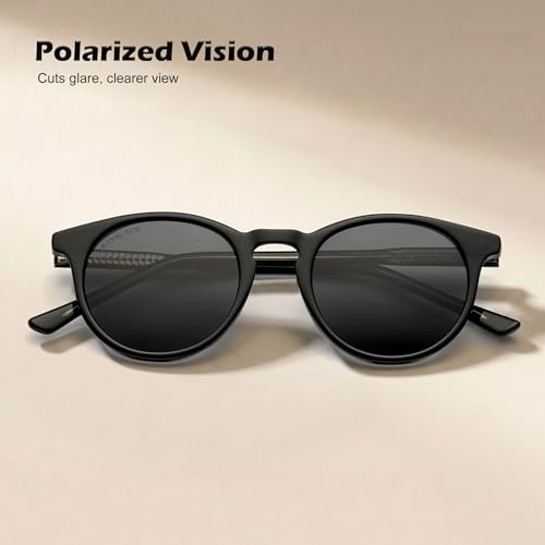 Image of ROYAL SON Polarized Stylish Sunglasses | UV Protection | Round | Classic | Men & Women | Small | SG-RS1111