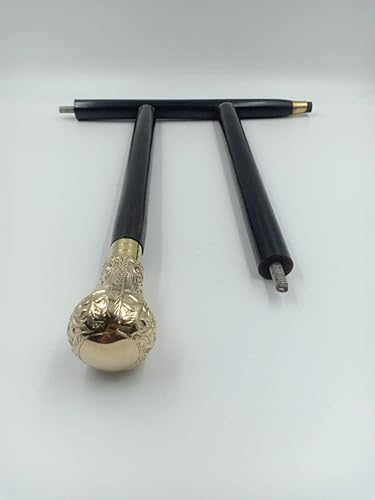 Miniatura 5 de Ali Handicrafted - Bastón de madera para caminar con pomo antiguo, mango Derby de latón, diseño de bastones para caminar vintage