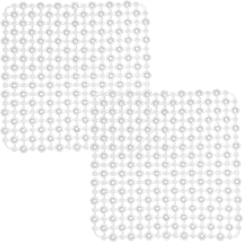 Echehi Lot de 2 Tapis Evier Cuisine, 27 x 27 cm, Tapis Evier à Faire Soi-Même pour Evier de Cuisine, Tapis D'évier à Drainage Tapide pour Vaisselle,...