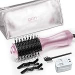 DAN Brosse sèche-cheveux double tension,2 brosse à sécheuse de pouce110V-120V/220V-240V Automatique double tension,Sèche-cheveux petit pinceau avec prise multifonctionnelle, pour usage européen et voyage
