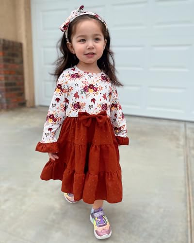 Unutiylo Toddler Girl Thanksgiving Dress2