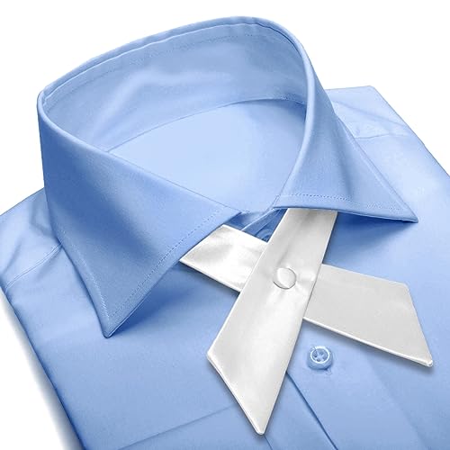 Image of Women's or Men's Crossover Neck Tie Solid Color Continental Tie