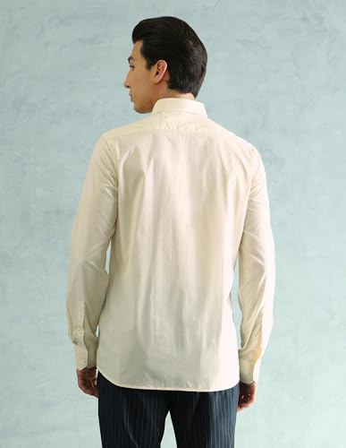 Image of Arrow Slim Fit Mens Formal Shirt - 100% Cotton, Breathable & Comfortable, Full Sleeves Shirts for Men