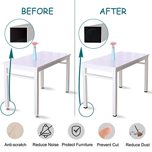 sourcingmap M8 Leveling Feet 50 x 50mm Square Insert Adjustable Furniture Glide 2 Sets, 4 Pcs - Image 4