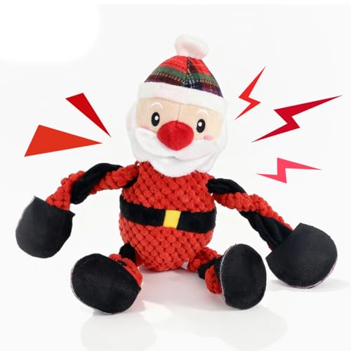 Juguete Mordible Sonoro Santa Claus para Perros