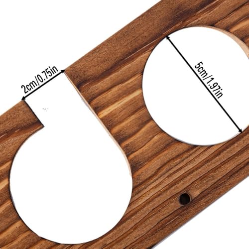 Rangement pour canne à pêche horizontal en bois : support mural de garage