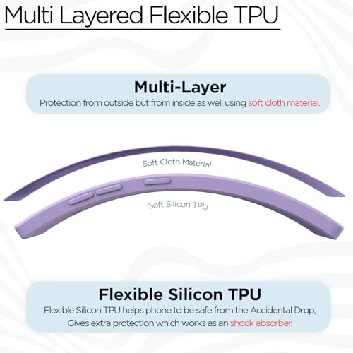 Image of Outlouders Back Cover for Samsung Galaxy Note 9 | Camera Protection | Durable Soft Matte Silicone Bumper Case (Purple)