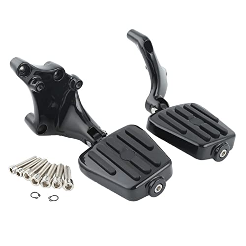 Planches à pied et crochets noirs pour moto Sportster