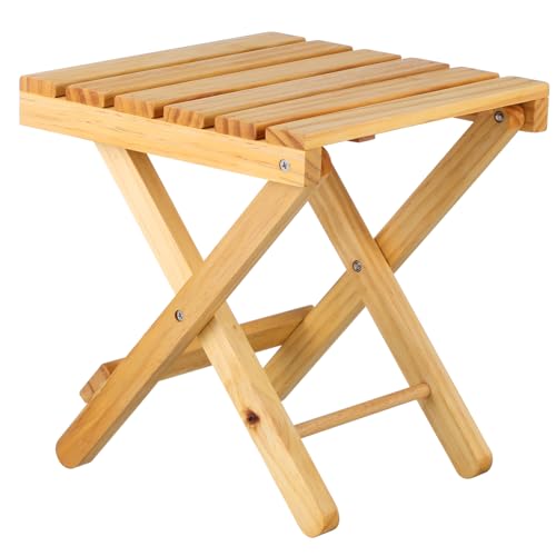 Table pliante en bois compacte petite table d'appoint extérieure - 2