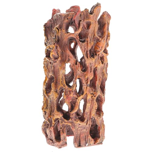 TOGEVAL 水槽用エビ隠れ家 樹脂製空洞樹根オーナメント 魚とエビの隠れ穴 水槽レイアウトに 新鮮 海水対応 素材使用