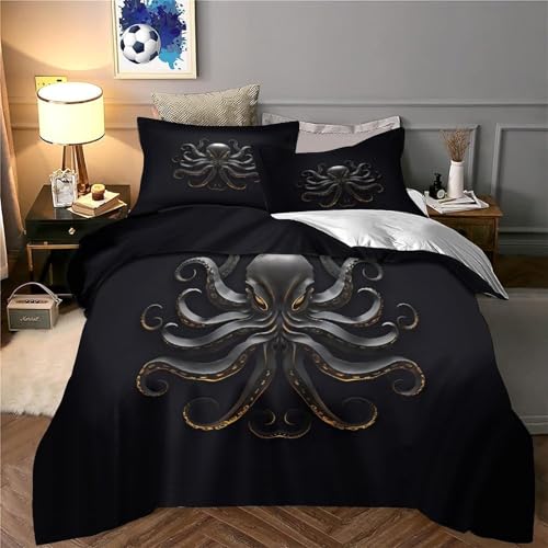 Housse de couette fermeture éclair 220x240cm microfibre ultra douce effet 3D - 6