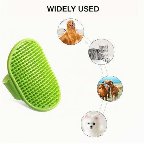 Image of 2-in-1 Paw Cleaning & Grooming Set | Portable Paw Cleaner Cup with Soft Silicone Bristles + Silicone Glove Brush | Easy Mud Removal, Bathing & Daily Care for Dogs & Cats | Safe & Gentle Tools