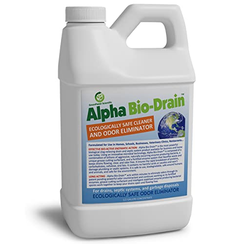 ALPHA BIO-DRAIN - Enzyme-Based Maintenance to Help Prevent Clogs and