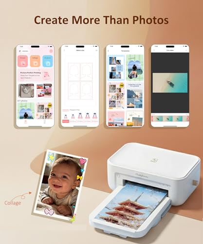 HPRT CP4100 4x6 Photo Printer with 108 Sheets & 2 Ribbons,