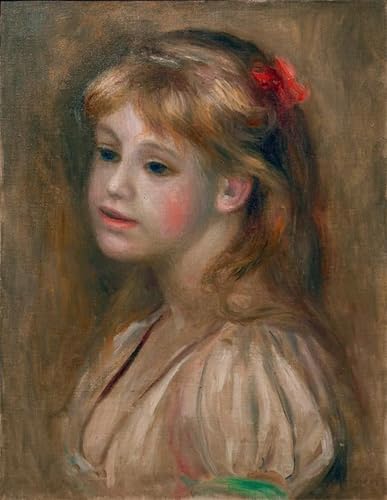 Peinture sur toile portrait de jeune fille Renoir pour créer une ambiance nordique en chambre