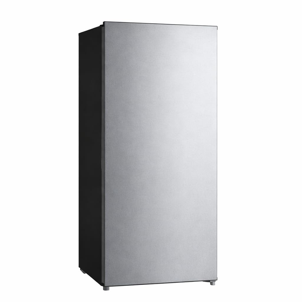 156153 7.1 cu ft Upright Freezer Stainless Steel