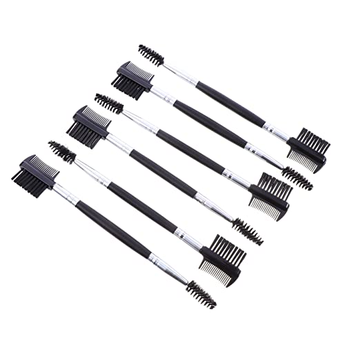 Baluue 6pc Eyebrow Brush Comb Kit Eyelash Brush and Curler for Brow Shape Lash Care
