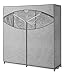 Wardrobe Clothes Storage Organizer Closet with Hanging Rack - Extra Wide - Grey Color - No-Tool Assembly - Extra Strong and Durable - 60