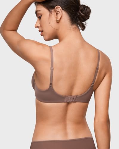 Image of INLYRIC Women's Inbarely Plus Plunge Bra - Unlined Underwire Sexy Demi Balconette Bras
