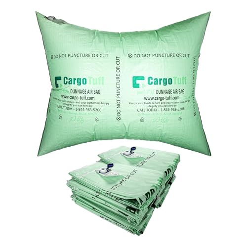 IDL Packaging 48" x 60" Dunnage Airbags, Woven PP, Level 1 (Pack of 20) - Made in USA - Fill The Void in Trucks and Intermodal Shipments, Reusable - Load Securement Airbags for Container Stuffing