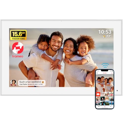 Frameo - Cornice digitale da 15,6 pollici, WiFi da 32