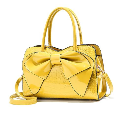 Bolso Tote con relieve de cocodrilo y cierre de cremallera miniatura 1
