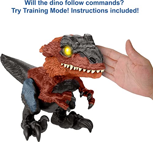 Image of Mattel Jurassic World Dominion Uncaged Interactive Dinosaur Toy, Ultimate Pyroraptor Action Figure with Lights & Motion, 3 Play Modes