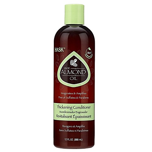 Hask Mint Almond Oil Thickening Conditioner, 12 Ounce