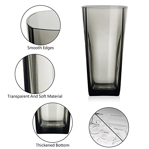 Vasos transparentes reutilizables de plástico premium de 20 onzas estéticos 5